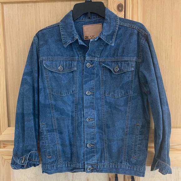 Womens Blue Shaded Denim Shirt Jacket/Shacket Sz 14 - Picture 1 of 4